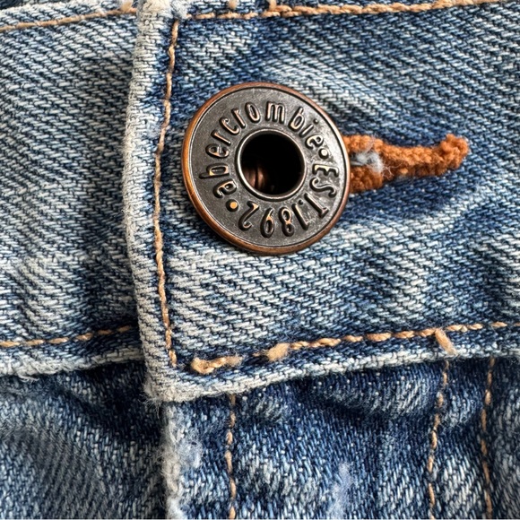 Abercrombie and Fitch Authentic Vintage Kids Denim Mini Skirt - Size 16 - Picture 8 of 12